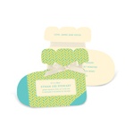 Sweet Feet in Yellow -- Boy Birth Announcements