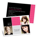 Checkered -- Photo Graduation Invitations