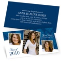 Three's a Charm -- Photo Graduation Invitations