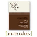 Initial Cuteness -- Ivory Wedding Invitation