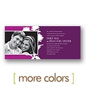 Floral Silhouette -- Wedding Invitation