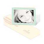 Framed Snowflake Cut Outs -- Photo Christmas Card