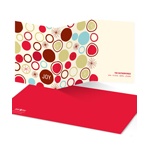 Circular Bursts -- Trifold Christmas Card