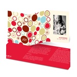 Circular Bursts -- Trifold Photo Christmas Card