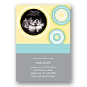 Scalloped Circles -- Baby Shower Invitation