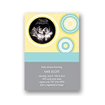 Scalloped Circles -- Baby Shower Invitations