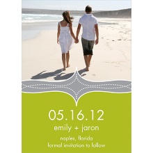 Elegant Swirls -- Save the Date Magnet