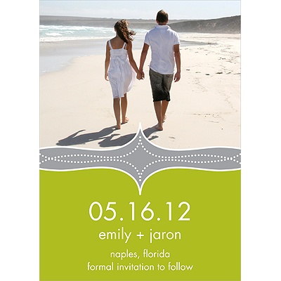 Elegant Swirls -- Save the Date Magnet