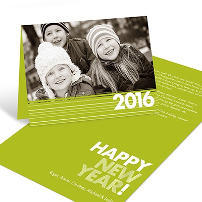 Annual Recap -- Happy New Year Card Horizontal