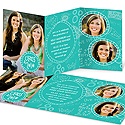 Sketches for Two -- Photo Graduation Invitation