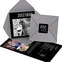 Striped Success -- Photo Graduation Pocket Invitation