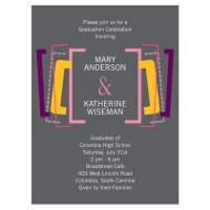 Party for Two- Joint Graduation Invitation