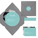 Simply Circled -- Pocket Wedding Invitation