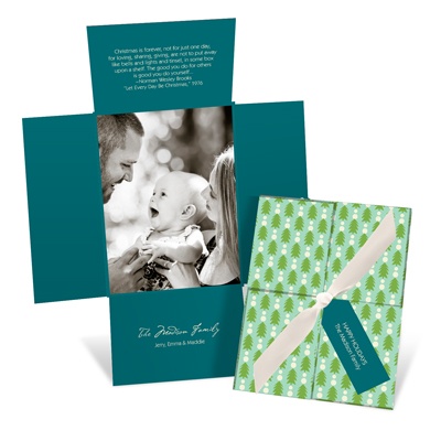 A Walk in the Woods Vertical Photo -- Holiday Photo Cards