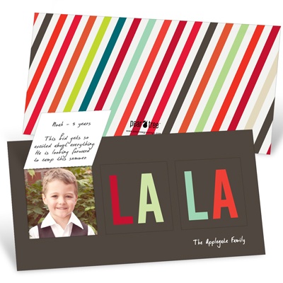 Pop-Up FA-LA-LA -- Unique Holiday Photo Cards