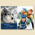 Winter's Treasure Foldover Photo Card