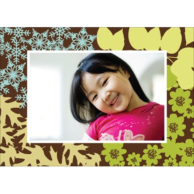 Contemporary Seasons Photo Note Card
