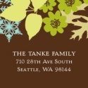 Contemporary Seasons Address Label Sheet