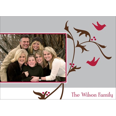Birds and Berries Photo Note Card