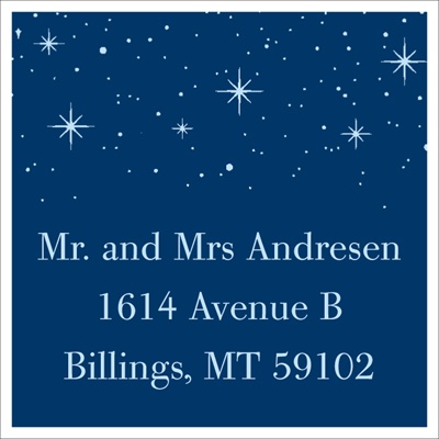 Holiday Sparkles Address Label Sheet