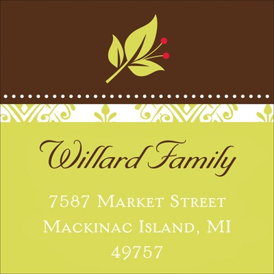 Touch of Holly Address Label Sheet
