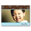 Snow Fun Photo Thank You Card