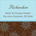Snow Fun Address Label Sheet