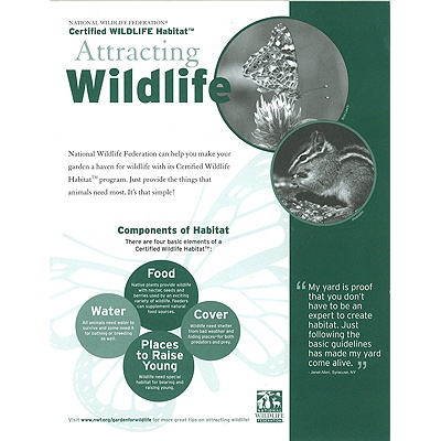 Attracting Wildlife Habitat Certification Brochure