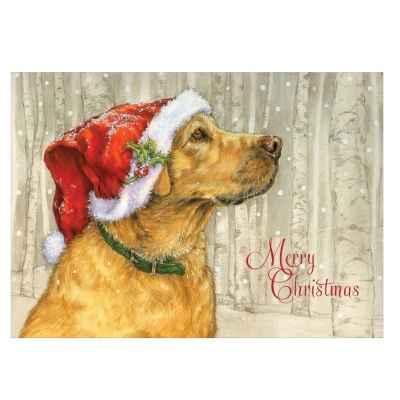 Santa Dog Card