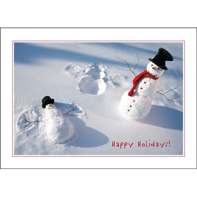 Snowman Angel Card