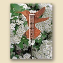 Hummingbird Copper Rain Gauge