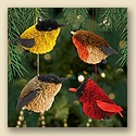 Songbird Ornaments - Set of 4
