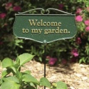 Welcome to My Garden Plaque