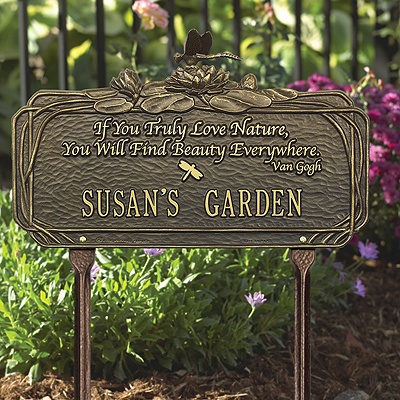 Dragonfly Poem Personalized Plaque