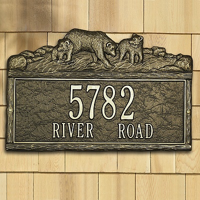 Woodland Bears Personalized Plaque