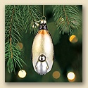 Penguin with Baby Glass Ornament