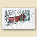 Red Covered Bridge Card