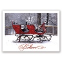 Sleigh in Snow Card