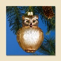 Owl Glass Ornament