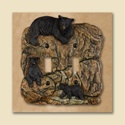 Bear Lodge Double Switch Cover