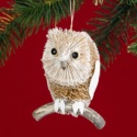 Snowy Owl Buri Ornament