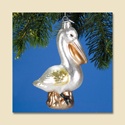 Pelican Glass Ornament
