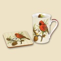 Cardinal & Chickadee Mug Set