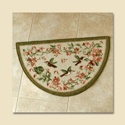 Hummingbird Floral Kitchen Slice Rug