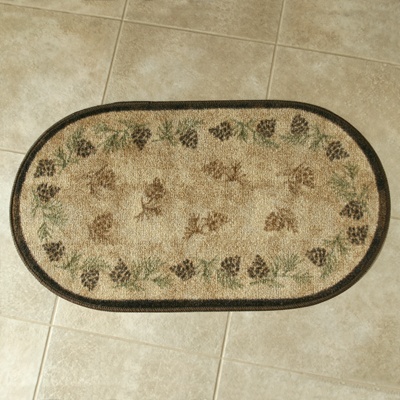 Pine Cone Oval Rug