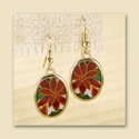 Poinsettia Earrings
