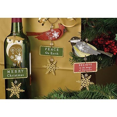Bird Messaging Ornaments Set of 3