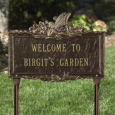Personalized Fairy Garden Plaque