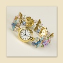 Dragonflies and Flowers Stretch Watch