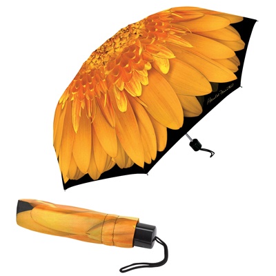 Gerbera Daisy Travel Umbrella